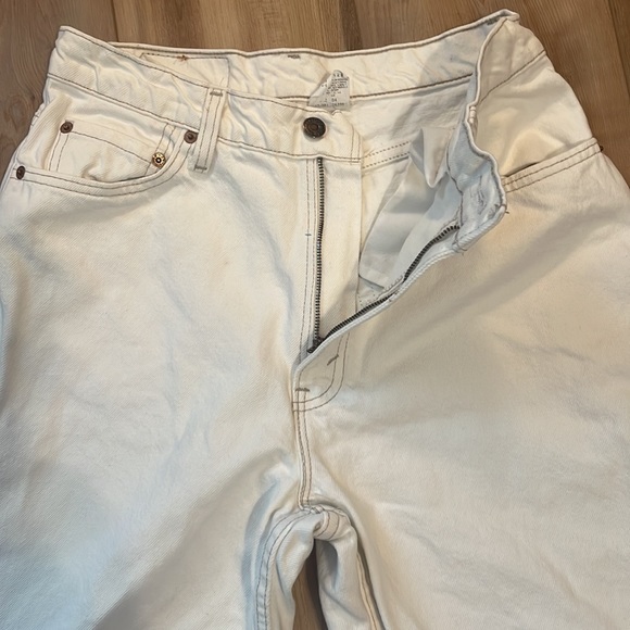 Vintage 90s Levi’s 512 jeans white slim fit tapered leg junior women’s size 13 M - Picture 5 of 16